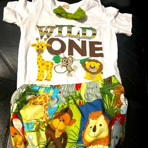 Wild “One” tshirt and shortie